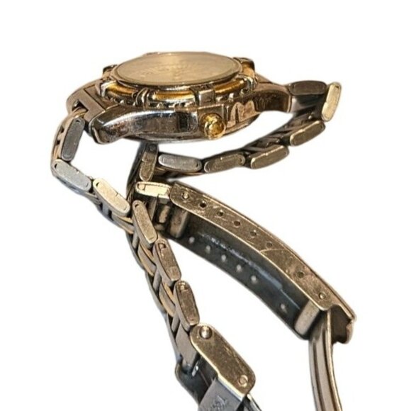 Fossil Watch AM-3098 Womens Two-Tone Stainless-Steel Analog Quartz Needs Battery - Picture 9 of 11